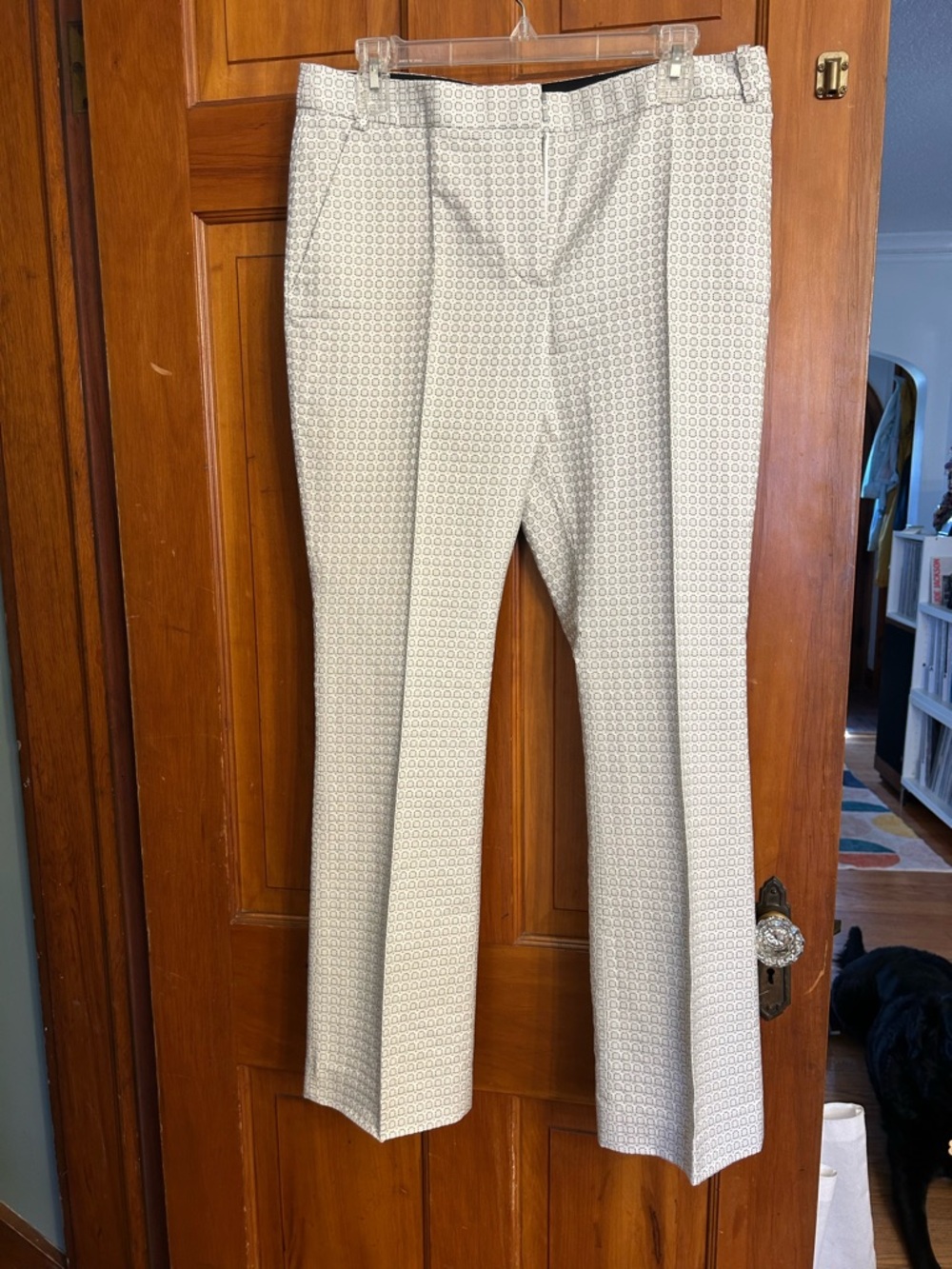 Stella McCartney Winter White Patterned Dress Pants